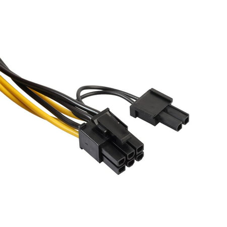 Power Supply Cable LS4G 6Pin+2Pin 8Pin to Graphics Video Card Double PCI-E 8Pin